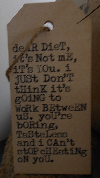 Dear Diet Tag Sign-