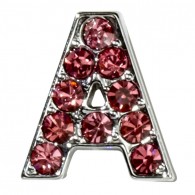 Pink Letter Charm-