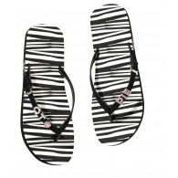 Zebra Print Flip-Flops - Personalizable-flips flops, zebra, personalizable