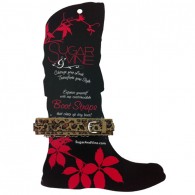 Personalizable Boot Strap - More colors available-Sugar and Vine, leopard, boot, slide-on charms, personalized
