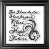 For I Know The Plans...-Clearly Yours, Laser, Wall, Glass, Frame, Verse