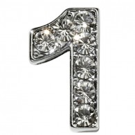 Clear Number Charms-