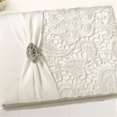 Ivory Lace Guestbook-