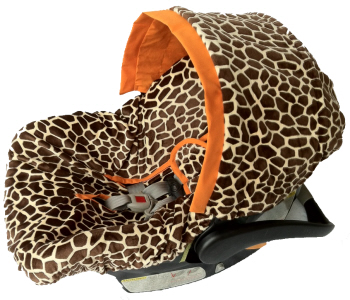 Ritzy Baby Infant Car Seat Cover- Giraffe-