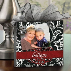 Picture This- Magnetic Display Block More Design Options-believe, baby, anniversary, trust in the lord, family, fleur de lis, home decor