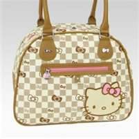 Hello Kitty Checkered Bag Collection-travel, hello kitty, purse, bag, wallet